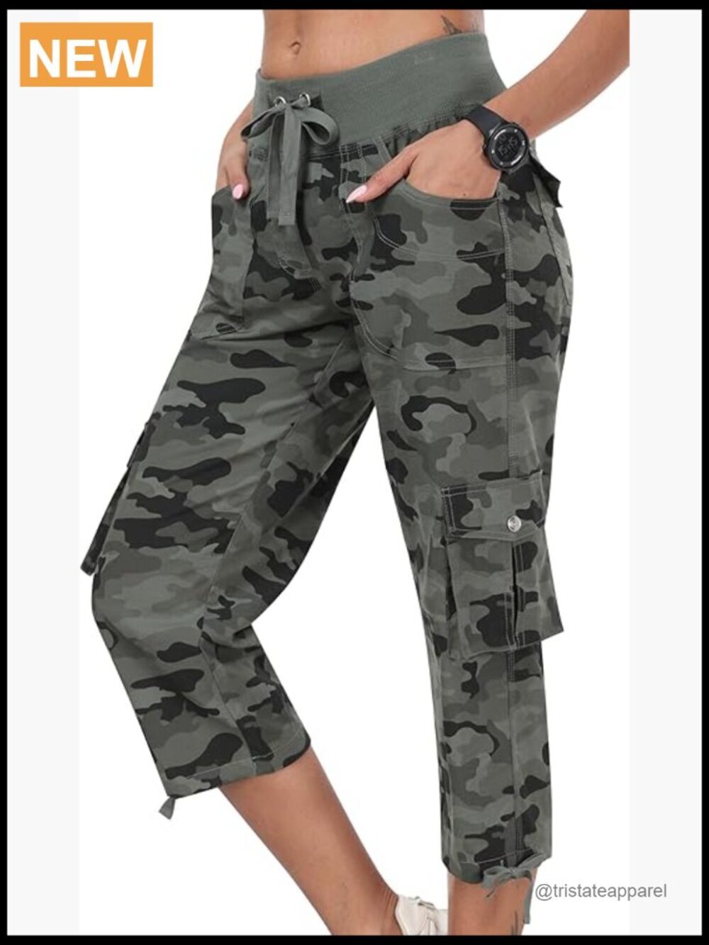 Womens Capris with Pockets Loose Fit Casual Capri Pants Dressy Lightweight